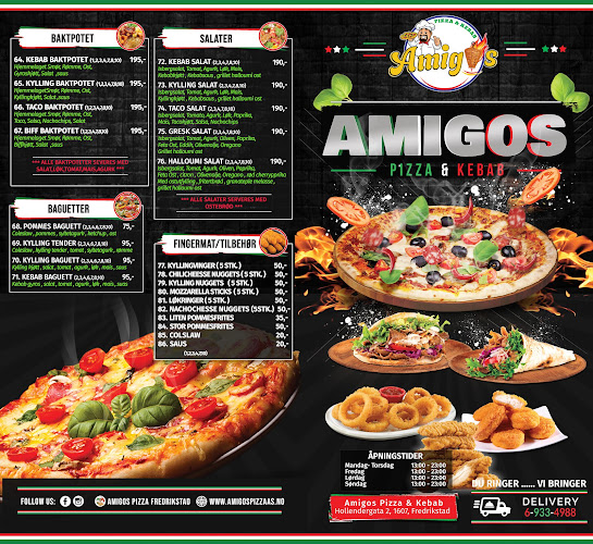 Opinii despre Amigos Pizza în Fredrikstad - Gastronomi og hotellvirksomhet