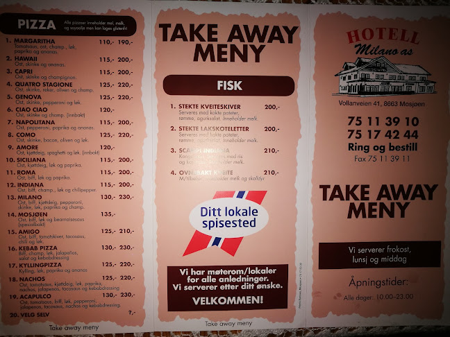 Opinii despre Milano Mat og Vinhus în Mosjøen - Gastronomi og hotellvirksomhet