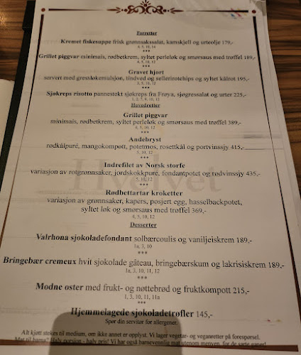 Opinii despre Hvelvet restaurant în Lillehammer - Gastronomi og hotellvirksomhet