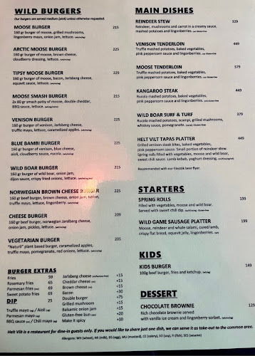 Opinii despre HELT VILT (Completely Wild) în Oslo - Gastronomi og hotellvirksomhet