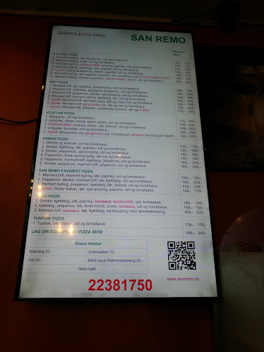 San Remo pizza & grill - Gastronomi og hotellvirksomhet