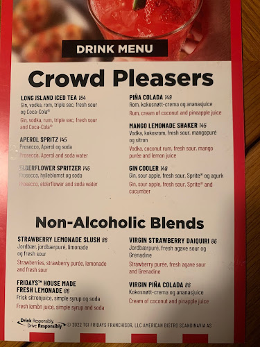 Opinii despre T.G.I. Fridays - Ole Bulls Plass în Bergen - Gastronomi og hotellvirksomhet