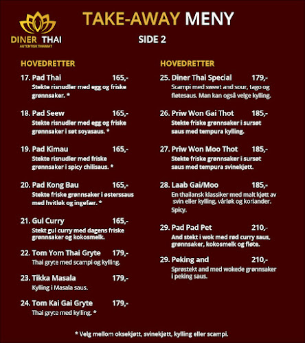 Opinii despre Diner Thai & Thai DA în Kristiansund - Gastronomi og hotellvirksomhet