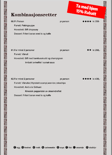 Opinii despre Peking café og restaurant în Tønsberg - Gastronomi og hotellvirksomhet