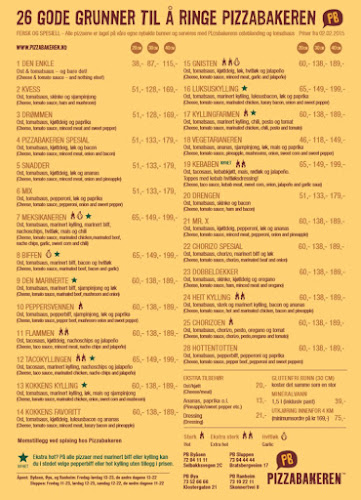 Opinii despre Pizzabakeren Byåsen în Trondheim - Gastronomi og hotellvirksomhet