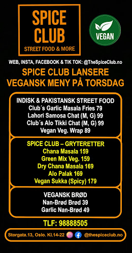 Spice Club - Indian & Pakistani Street Food & Dinner - Gastronomi og hotellvirksomhet