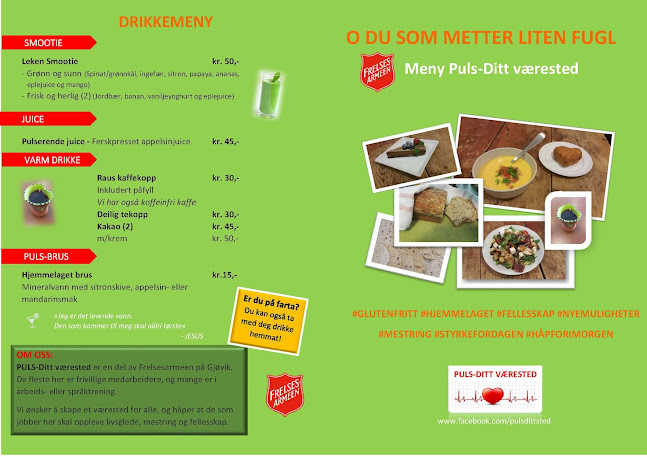 Opinii despre Puls-Ditt værested, Frelsesarmeen Gjøvik în Gjøvik - Gastronomi og hotellvirksomhet