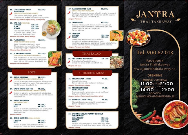Jantra Thai Take-away - Gastronomi og hotellvirksomhet