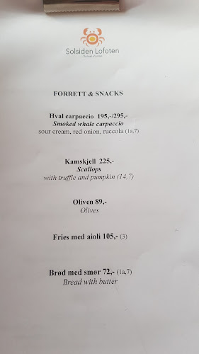 Opinii despre Solsiden Lofoten în Ballstad - Gastronomi og hotellvirksomhet