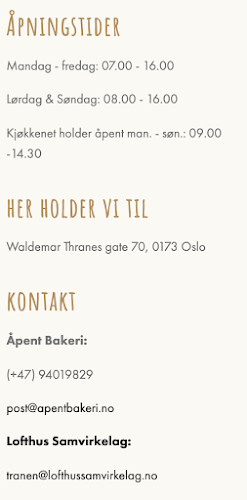 Åpent Bakeri Tranen