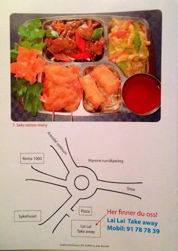 Opinii despre Lai lai take away în Arendal - Gastronomi og hotellvirksomhet